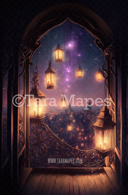 Princess Castle Digital Background - Rapunzel Digital Backdrop - Princess Digital Background JPG file