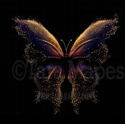 Fairy Wing Overlay - Butterfly Fairy Wing Overlay - Glowing Rainbow Butterfly Digital Wings - Glitter Sparkles Fairy Wing - Digital Fairy Wings