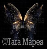 Fairy Wing Overlay - Butterfly Fairy Wing Overlay - Glowing Rainbow Butterfly Digital Wings - Glitter Sparkles Fairy Wing - Digital Fairy Wings