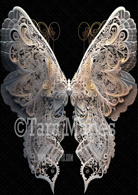 Delicate Fairy Wing Overlay - Fairy Wing Overlay - Digital Wings -Maternity Wedding Fairy Wing - Digital Fairy Wings