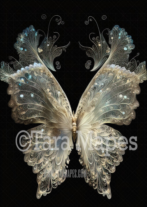 Fairy Wing Overlay - Butterfly Fairy Wing Overlay - Glowing Butterfly Digital Wings - Glitter Sparkles Fairy Wing - Digital Fairy Wings