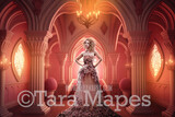 Candy Castle Digital Backdrop -  Interior of Candy Castle - Ornate Sugar Plum Candy Castle Room Digital Backdrop