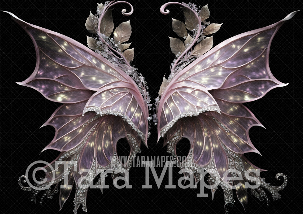 Fairy Wing Overlay - Fairy Wing Overlay - Crystal Digital Wings - Glitter Sparkles Fairy Wing - Digital Fairy Wings