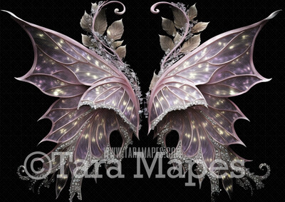 Fairy Wing Overlay - Fairy Wing Overlay - Crystal Digital Wings - Glitter Sparkles Fairy Wing - Digital Fairy Wings