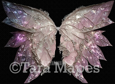 Fairy Wing Overlay - Fairy Wing Overlay - Crystal Digital Wings - Glitter Sparkles Fairy Wing - Digital Fairy Wings