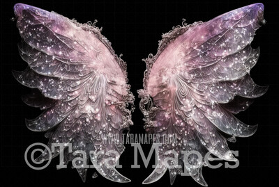 Fairy Wing Overlay - Fairy Wing Overlay - Crystal Digital Wings - Glitter Sparkles Fairy Wing - Digital Fairy Wings