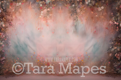 Floral Studio Digital Backdrop - Fine Art Floral Studio Digital Background JPG