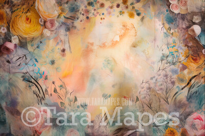 Fine Art Painted Texture -  Studio Digital Backdrop - Fine Art Painterly Studio Digital Background JPG