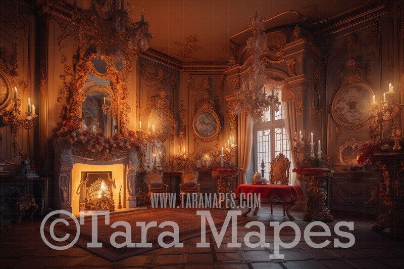 Ornate Christmas Room Digital Background (JPG FILE) - Ornate Mansion Room at Christmas - Luxury Christmas Room with Fireplace Digital Background Ornate Christmas Room Digital Background (JPG FILE) - Ornate Mansion Room at Christmas - Luxury Christmas Room with Fireplace Digital Background