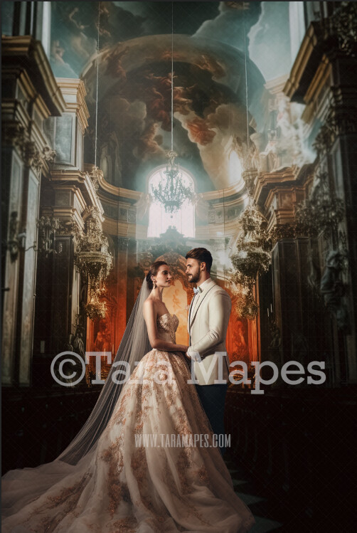 Church Digital Background - Wedding Digital Backdrop