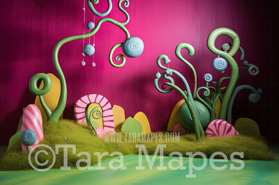 Whimsical World Digital Backdrop - Whimsical Ville Digital Background JPG