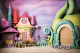 Whimsical World Digital Backdrop - Whimsical Ville Digital Background JPG