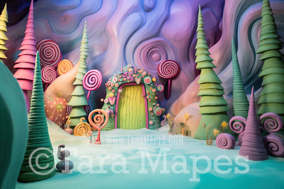 Whimsical World Digital Backdrop - Whimsical Ville Digital Background JPG