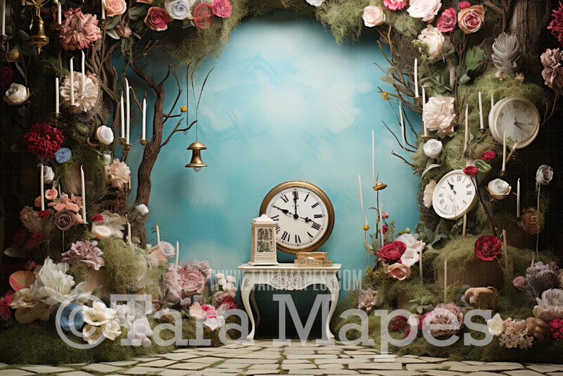 Alice Digital Backdrop - Wonderland Studio - Wonderland Digital Background