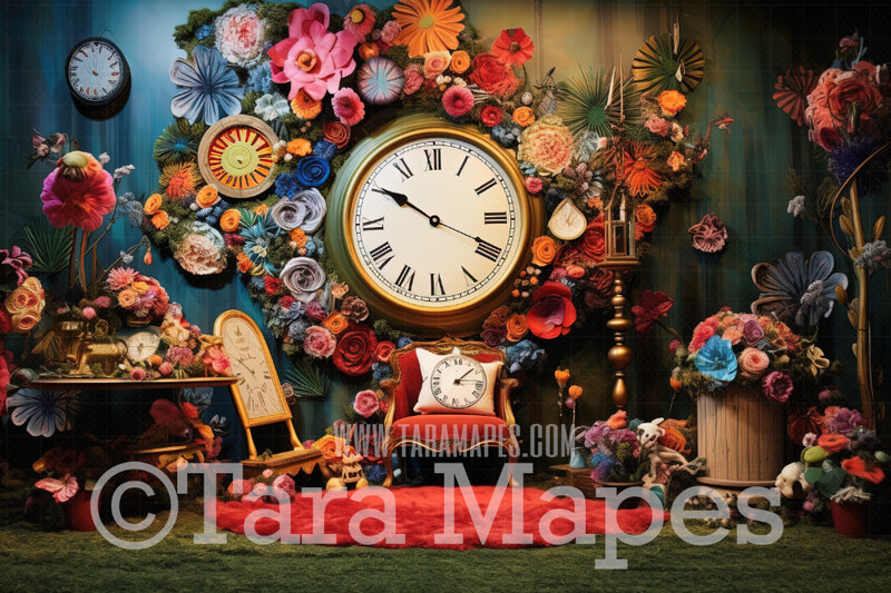 Alice Digital Backdrop - Wonderland Studio - Wonderland Digital Background