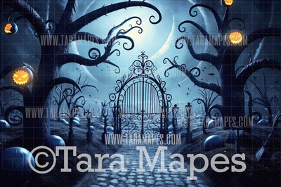 Halloween Path Digital Backdrop - Halloween Digital Background