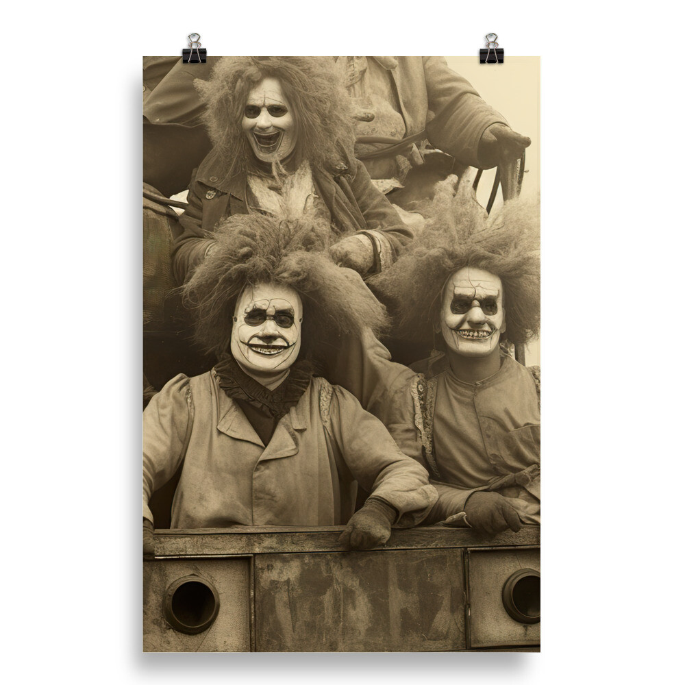 Road Trip Vintage Freakshow Poster Print