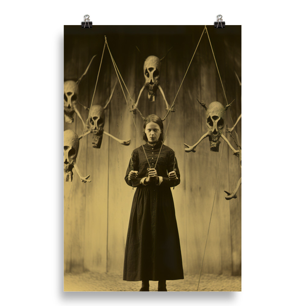 These Hands - Vintage Style Horror Poster Print