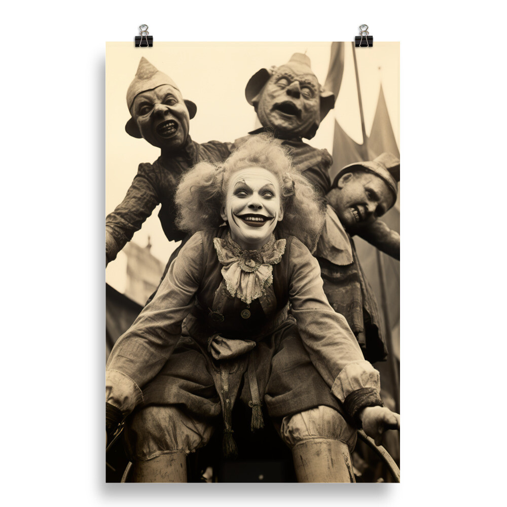 Driving Test - Vintage Style Freakshow Poster Print
