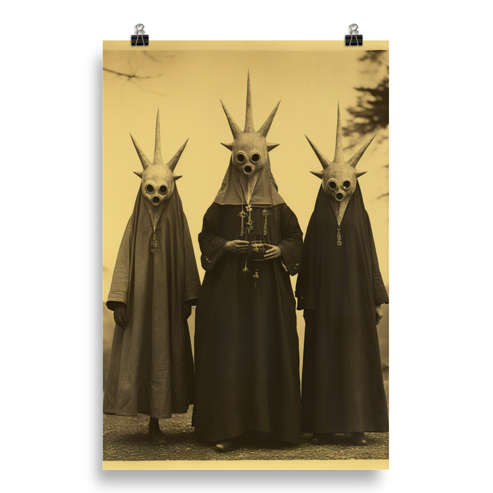 The Neighbors - Vintage Style Horror Poster Print