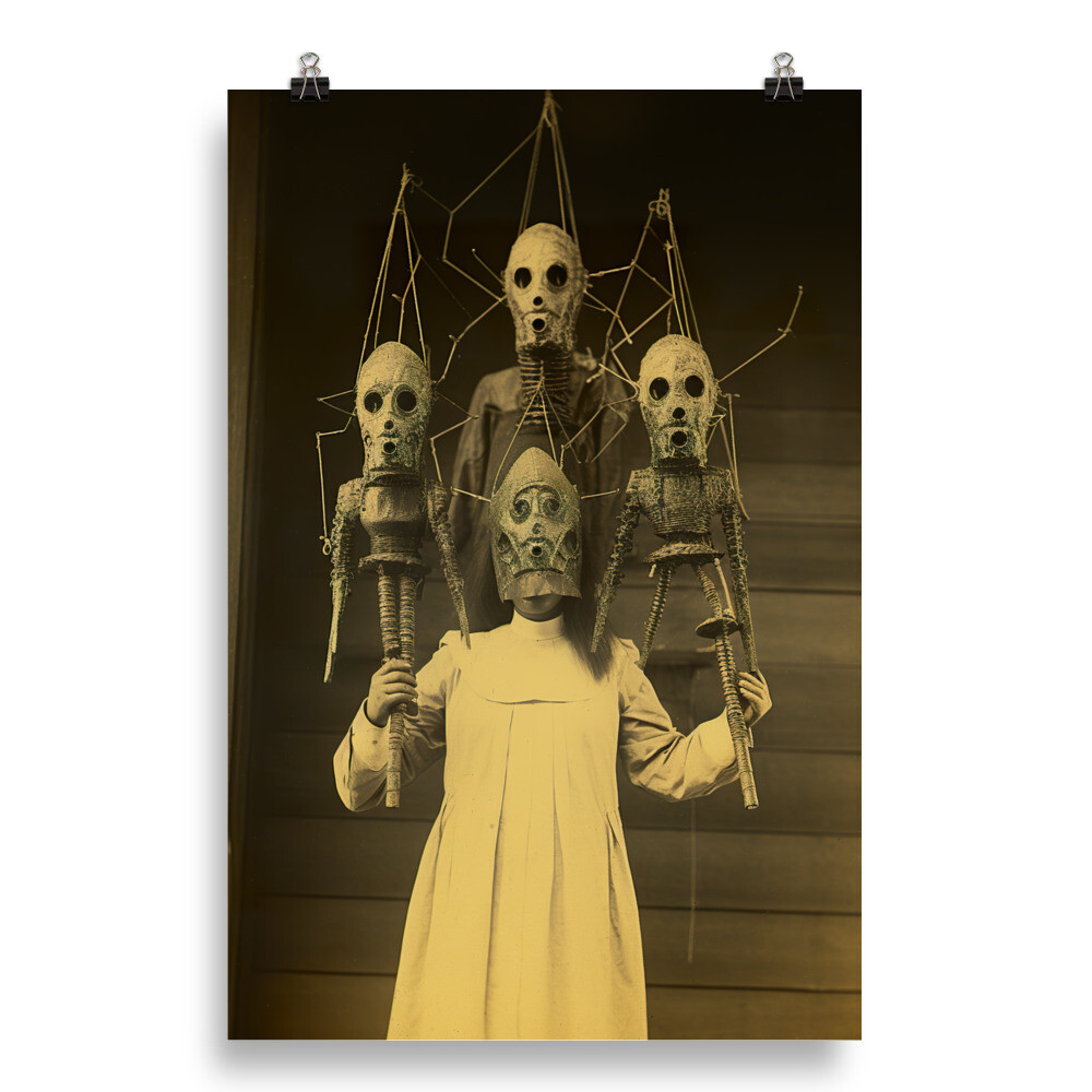 Mom, Look! Vintage Style Horror Poster
