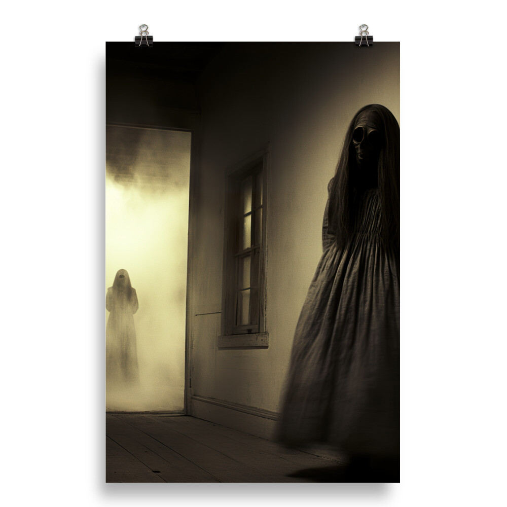 Knock Knock - Vintage Style Horror Poster
