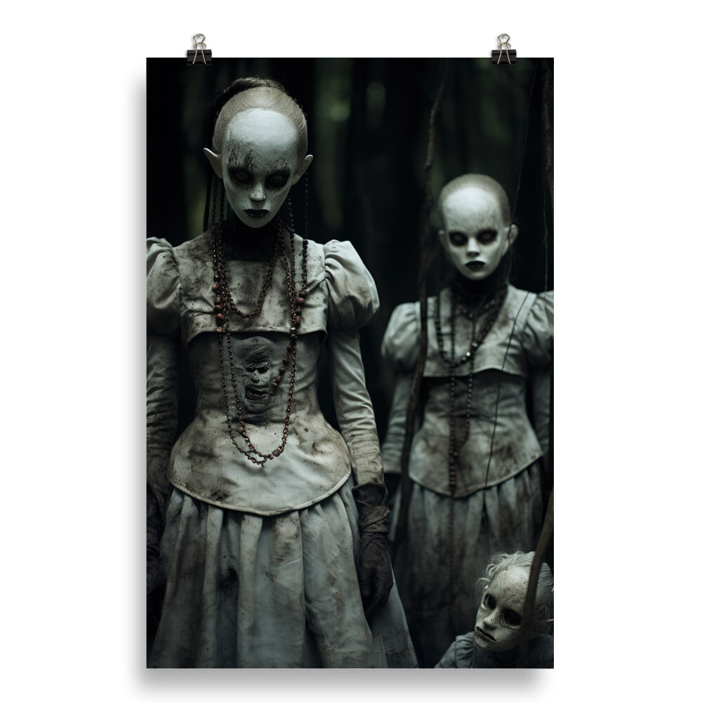 Come - Vintage Style Horror Poster