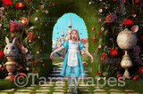 Alice Digital Backdrop - Wonderland Arch - Wonderland Digital Background