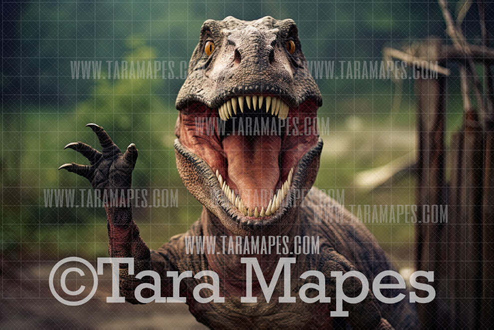 T-rex Digital Backdrop - Funny Trex Digital Background