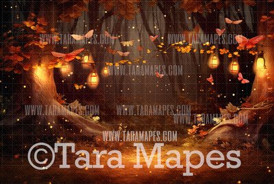 Fairy Mushroom Forest Digital Backdrop - Magical Fairy Forest -  Digital Background JPG