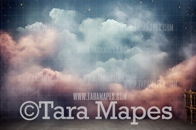 Ethereal Clouds Digital Background -  Digital Backdrop