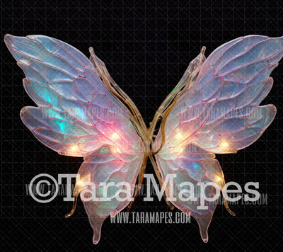 Fairy Wing Overlay - Fairy Wing Overlay - Crystal Digital Wings - Glitter Sparkles Fairy Wing - Digital Fairy Wings