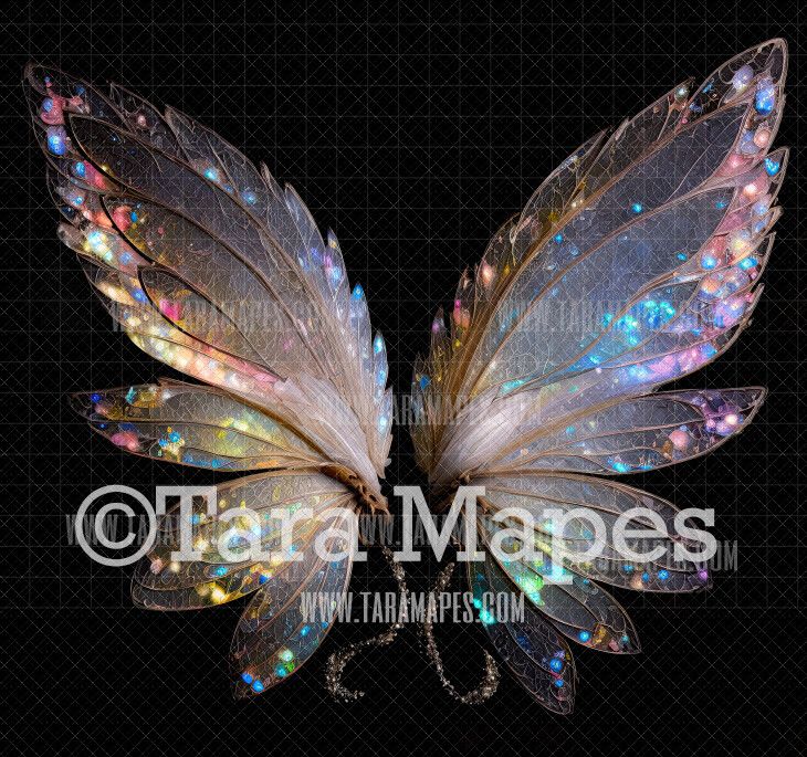 Fairy Wing Overlay - Fairy Wing Overlay - Crystal Digital Wings - Glitter Sparkles Fairy Wing - Digital Fairy Wings