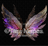 Fairy Wing Overlay - Fairy Wing Overlay - Crystal Digital Wings - Glitter Sparkles Fairy Wing - Digital Fairy Wings