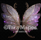 Fairy Wing Overlay - Fairy Wing Overlay - Crystal Digital Wings - Glitter Sparkles Fairy Wing - Digital Fairy Wings