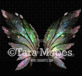 Fairy Wing Overlay - Fairy Wing Overlay - Crystal Digital Wings - Glitter Sparkles Fairy Wing - Digital Fairy Wings