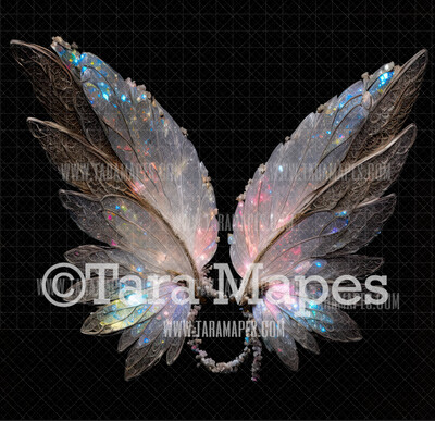 Fairy Wing Overlay - Fairy Wing Overlay - Crystal Digital Wings - Glitter Sparkles Fairy Wing - Digital Fairy Wings