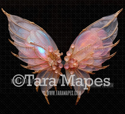 Fairy Wing Overlay - Fairy Wing Overlay - Crystal Digital Wings - Glitter Sparkles Fairy Wing - Digital Fairy Wings