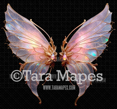 Fairy Wing Overlay - Fairy Wing Overlay - Crystal Digital Wings - Glitter Sparkles Fairy Wing - Digital Fairy Wings