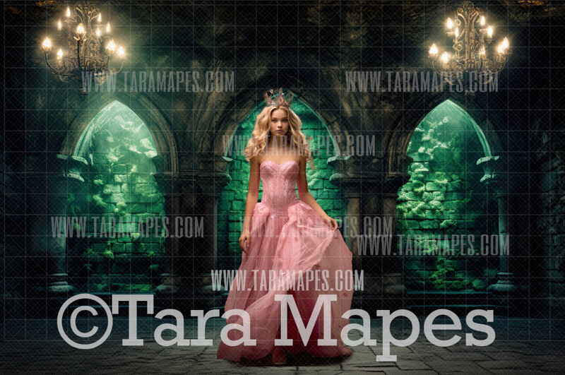 Aurora's Dungeon Digital Backdrop - Sleeping Beauty Spinning Wheel Room - Princess Digital Background Backdrop Photoshop