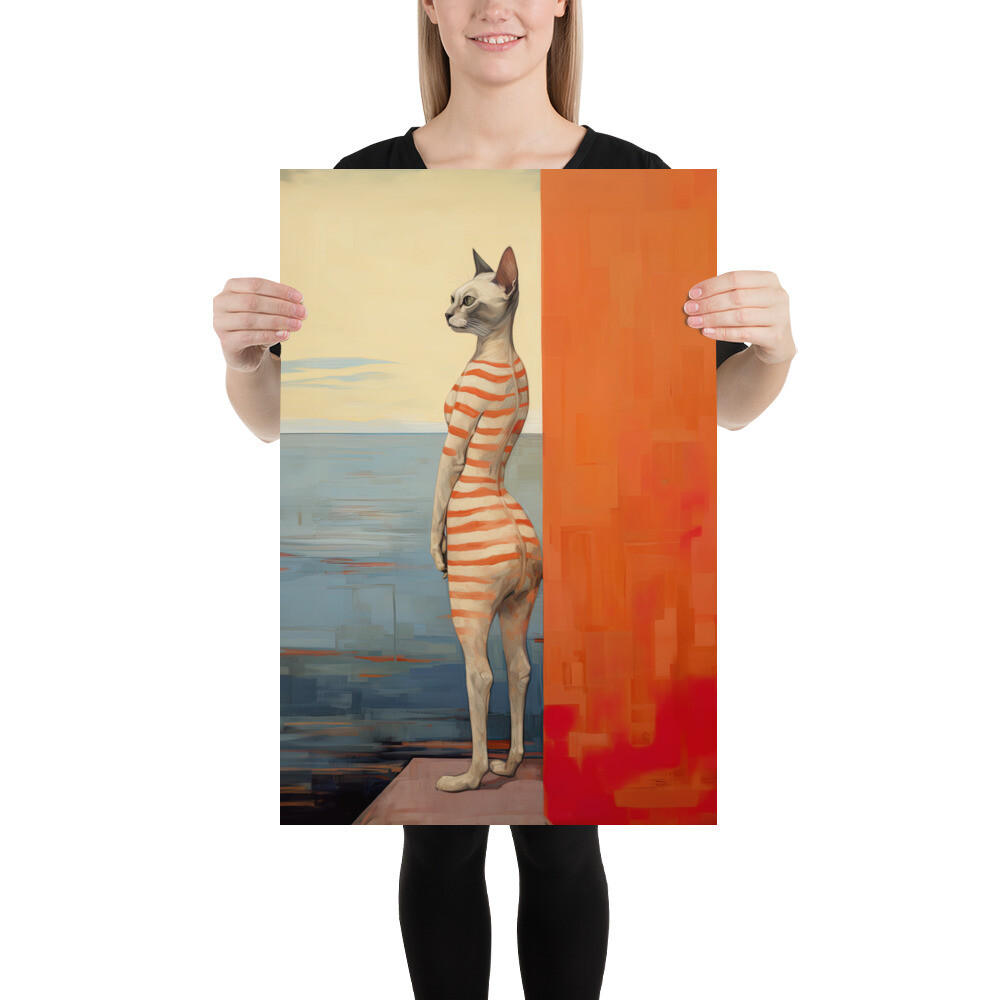 Strange Siamese Painting Poster