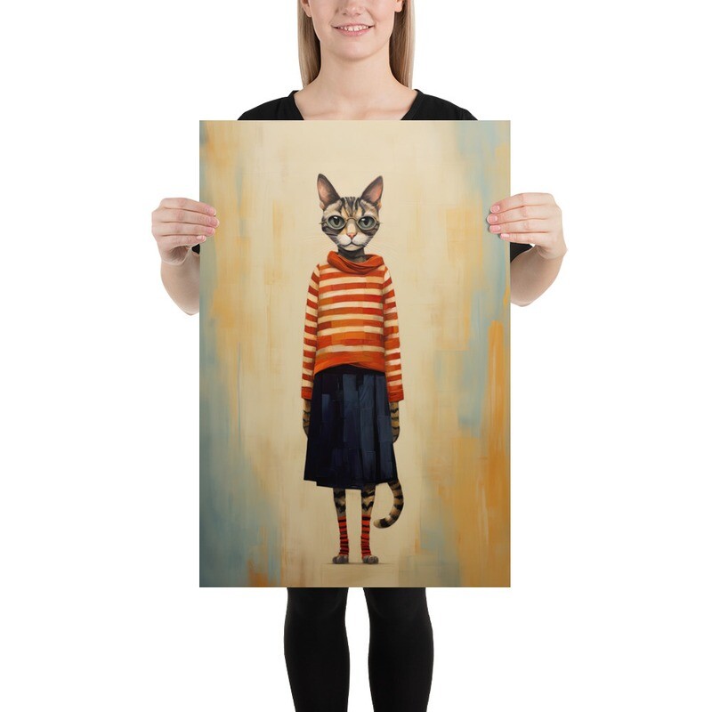 Ali Cat Painting Poster