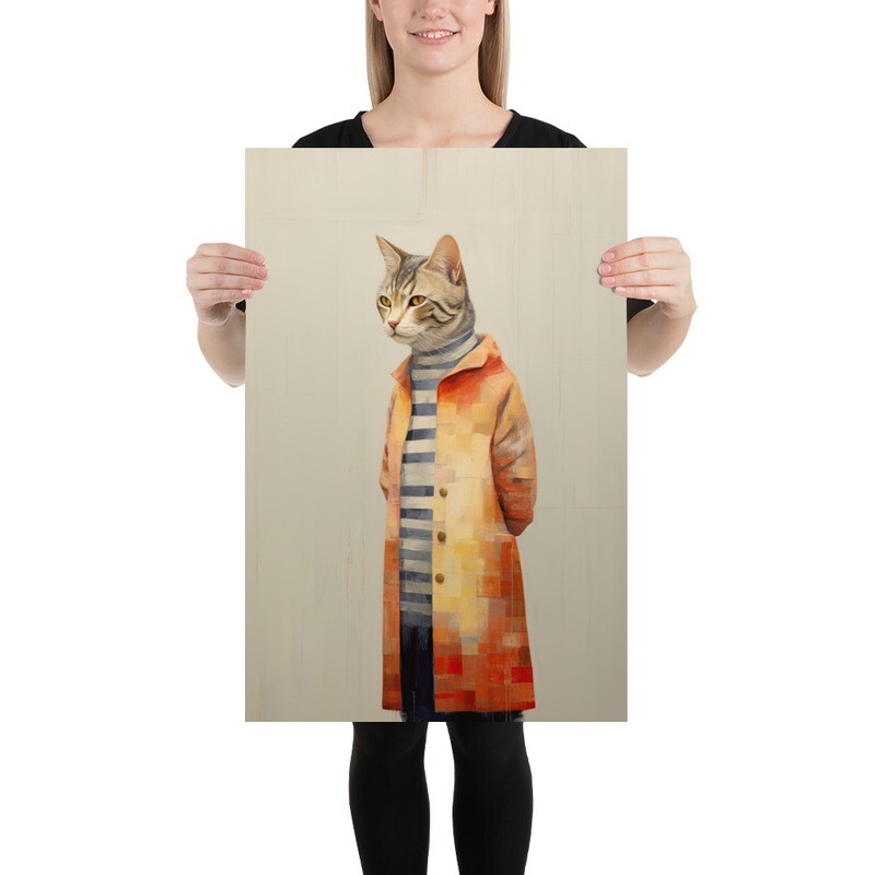 Is that so? Cat Painting Poster