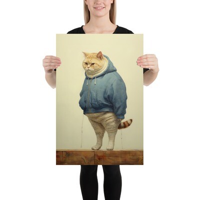 The Last Cookie - Funny Cat Painting Poster