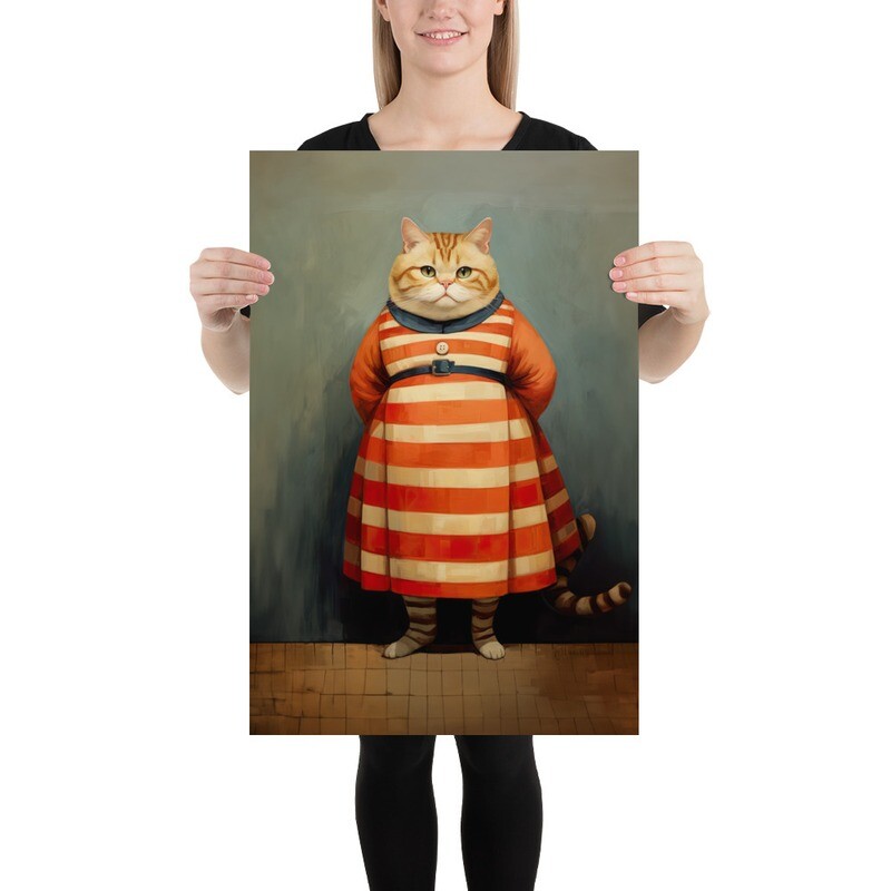 Beth Cat Painting Poster