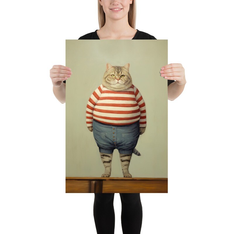 Sam Cat Painting Poster