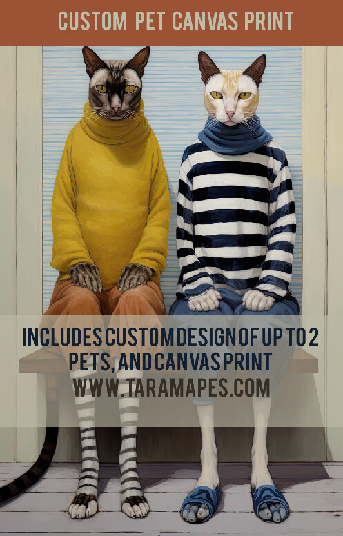Custom Pet Design and Canvas Print