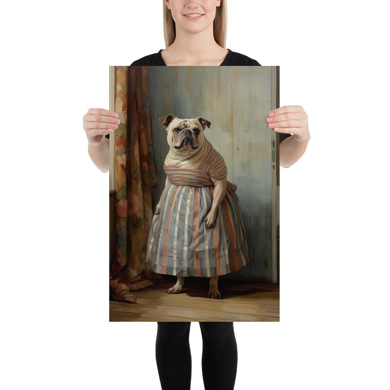 Matilda Digital Dog Painting Poster