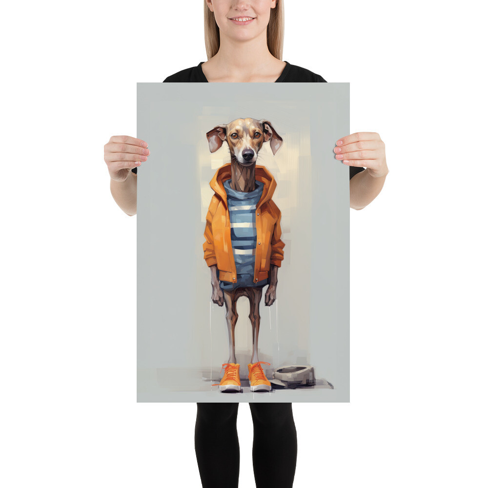 Joe Dog Digital Painting Poster