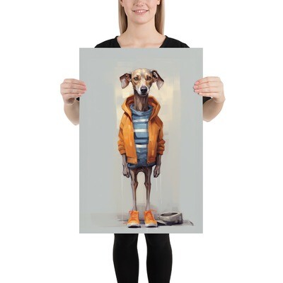 Joe Dog Digital Painting Poster